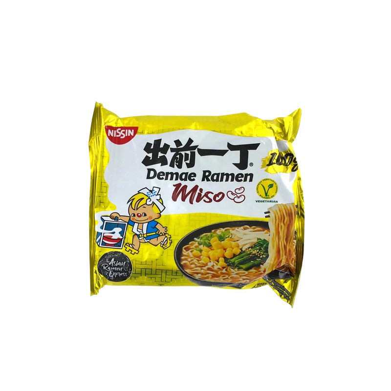 Soupe nouille ramen Demae miso NISSIN 100g Hongrie Soupe nouille ramen Demae miso NISSIN 100g Hongrie
