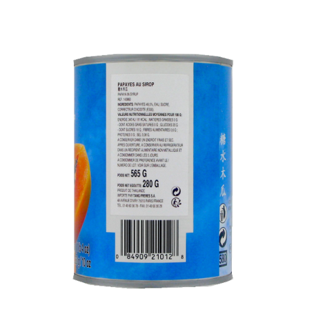 Papaya chunks in light syrup 565g Thailand