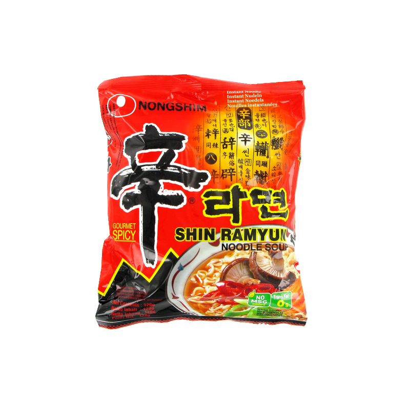 Soupe nouille Shin Ramyum épicé NONGSHIM 120g Corée Soupe nouille Shin Ramyum épicé NONGSHIM 120g Corée
