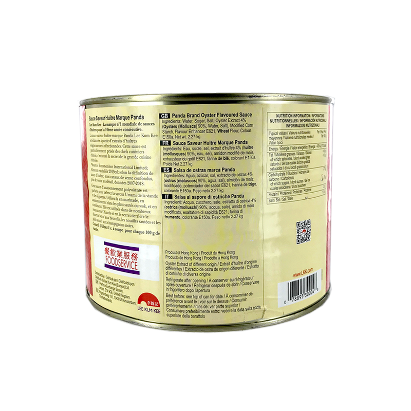 Sauce huître panda LEE KUM KEE 2.27kg HONG KONG