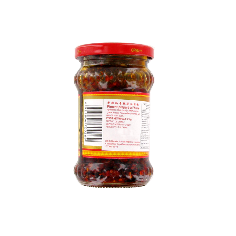 Piment à l'huile 210g Piment à l'huile 210g