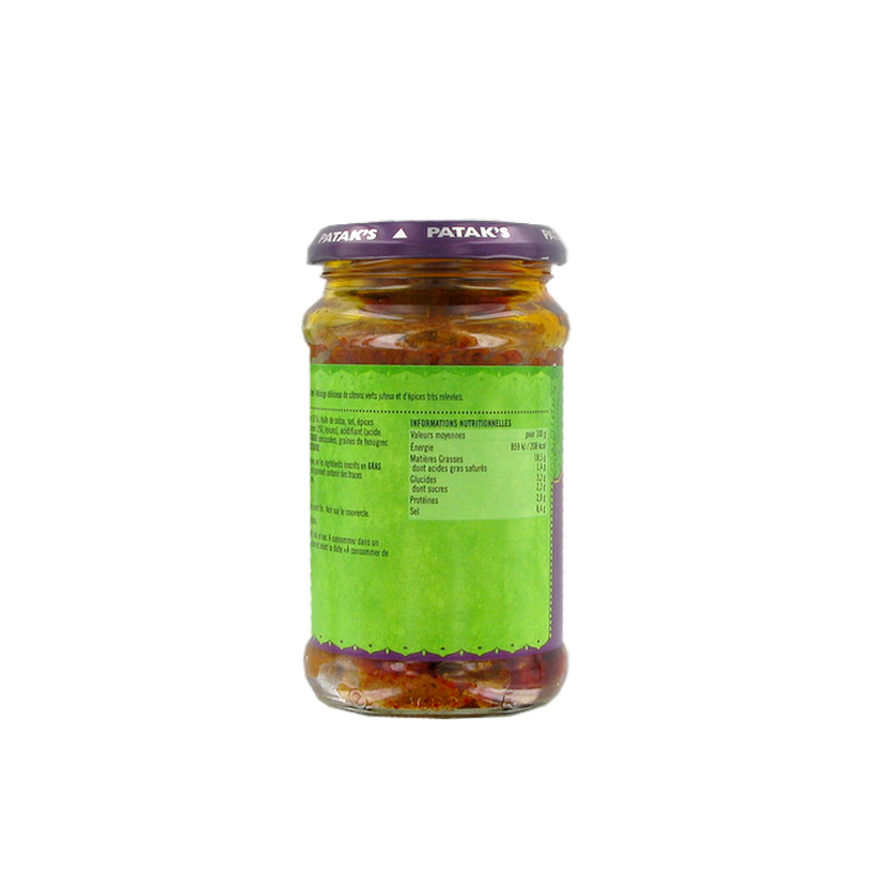 Lime pickle extra hot PATAK'S 283g Royaume-Uni Lime pickle extra hot PATAK'S 283g Royaume-Uni