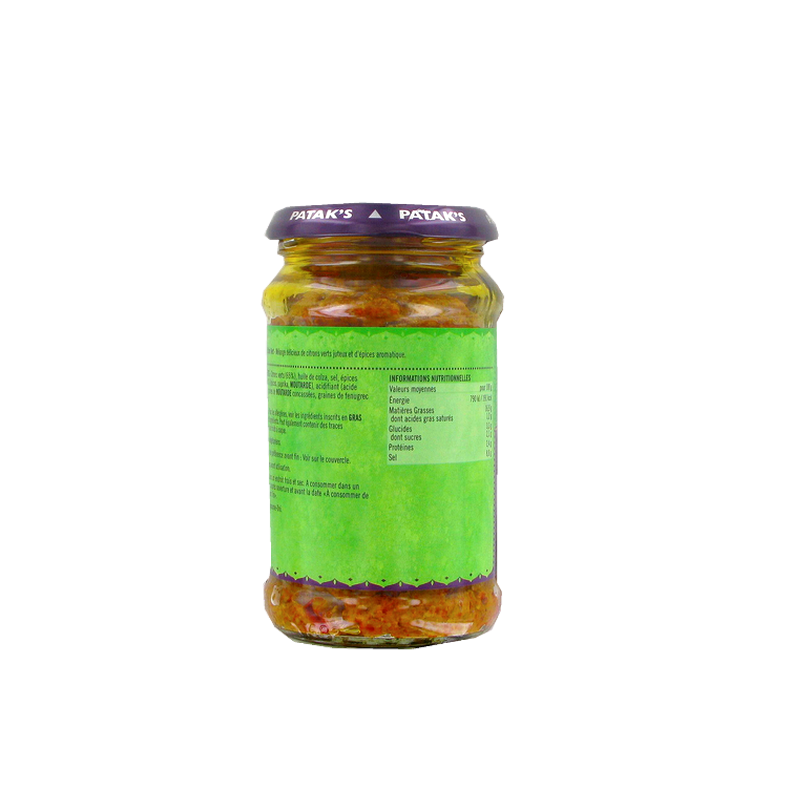 Lime pickle mild PATAK'S 283g Royaume-Uni