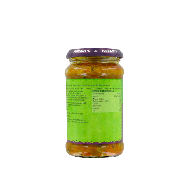 Mixed pickle paste PATAK'S 283g Royaume-Uni Mixed pickle paste PATAK'S 283g Royaume-Uni