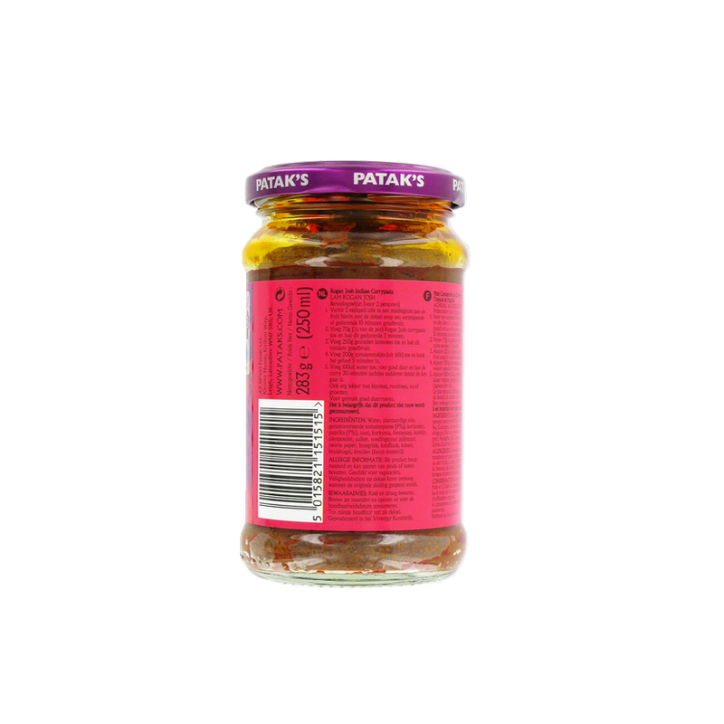 Rogon Josh paste PATAK'S 283g Royaume-Uni Rogon Josh paste PATAK'S 283g Royaume-Uni