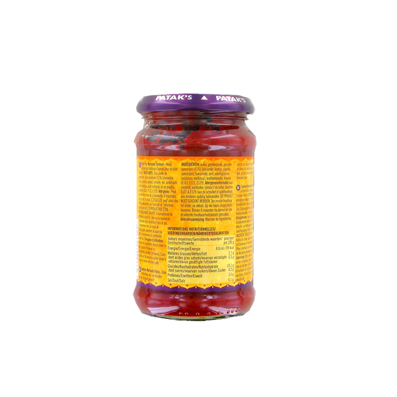 Tandoori paste PATAK'S 312g Royaume-Uni Tandoori paste PATAK'S 312g Royaume-Uni