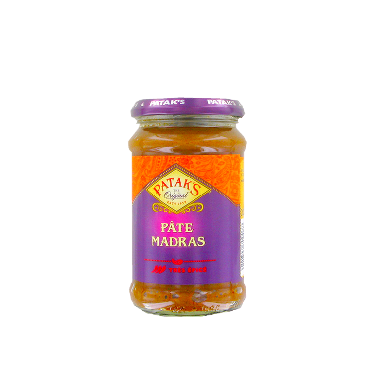 Madras paste PATAK'S 283g Royaume-Uni