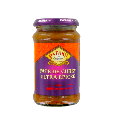 Curry paste extra hot PATAK'S 283g Royaume-Uni