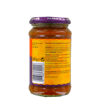 Curry-paste " extra hot PATAK'S 283g Vereinigtes Königreich