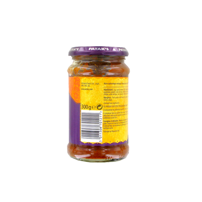 Tikka curry paste PATAK'S 300g Royaume-Uni