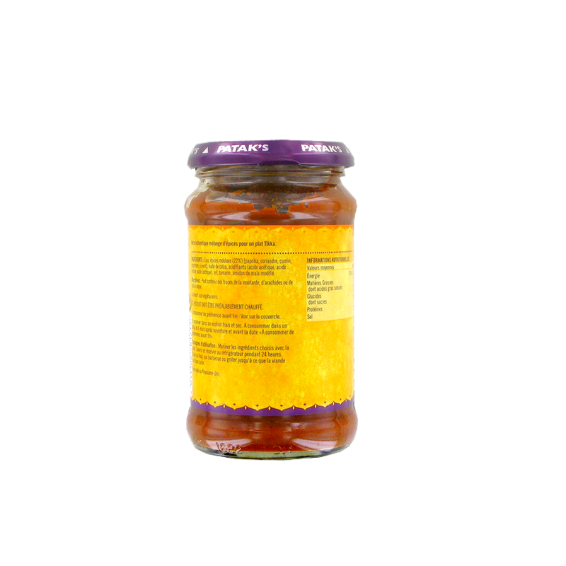 Tikka curry paste PATAK'S 300g Royaume-Uni