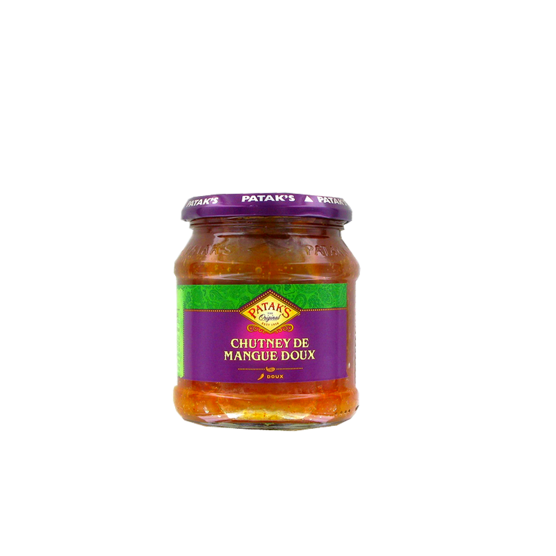 Sweet mango chutney PATAK'S 340g Royaume-Uni Sweet mango chutney PATAK'S 340g Royaume-Uni