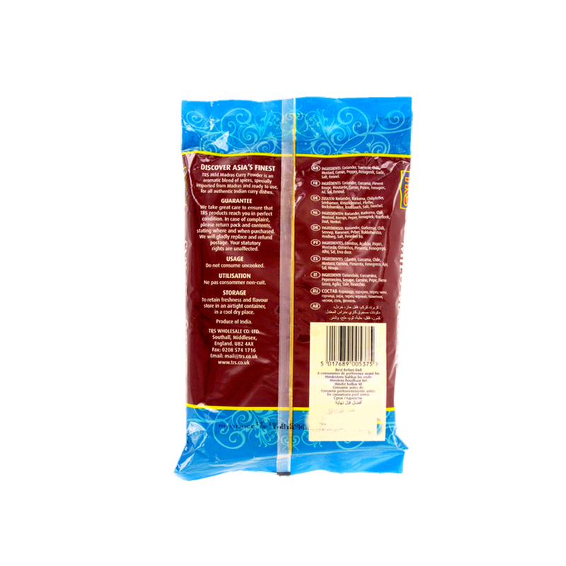 Madras Curry doux en poudre TRS 400g Inde