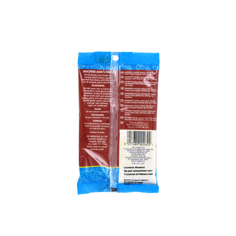 Madras curry en poudre hot TRS 100g Inde Madras curry en poudre hot TRS 100g Inde