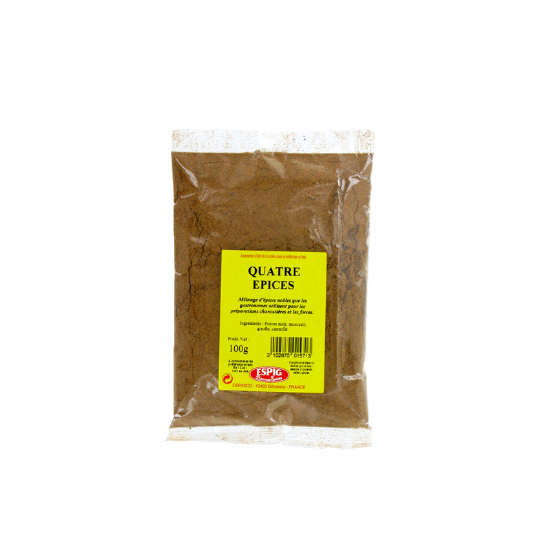 Quatre épices ESPIG 100g France Quatre épices ESPIG 100g France