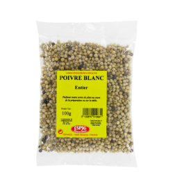 Poivre blanc entier ESPIG 100g France
