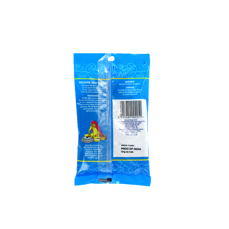 Poivre noir entier TRS 100g Royaume-Uni