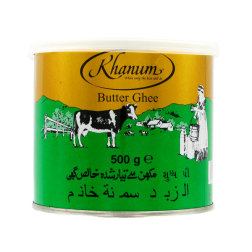 Beurre ghee KHANUM 12x500g Rouyaume-Uni