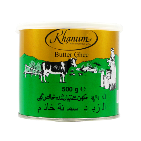 Beurre ghee KHANUM 12x500g Rouyaume-Uni