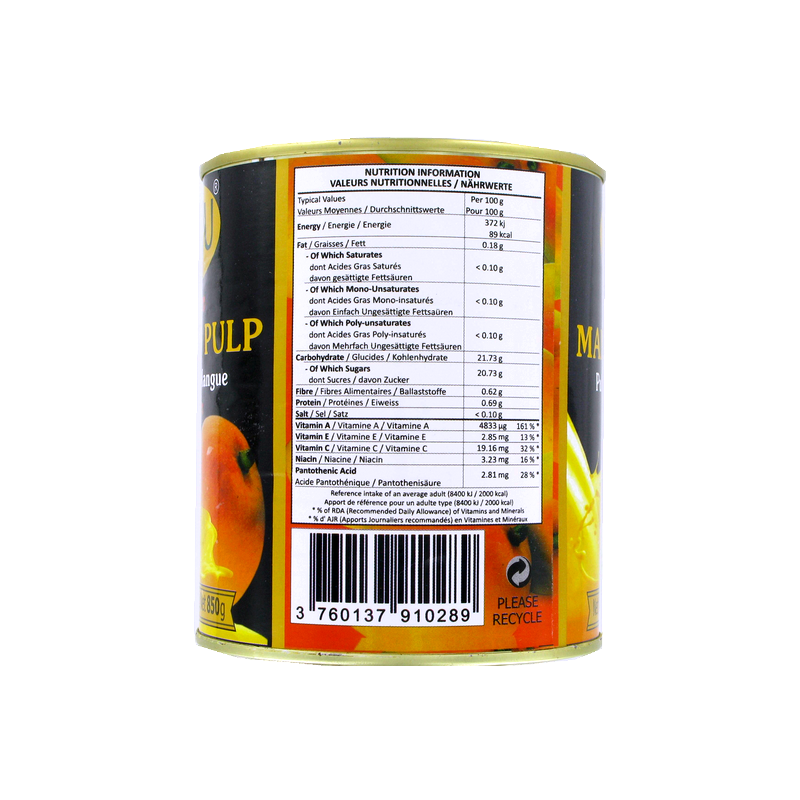 Pulpe de mangue 850ml - UK Grande Bretagne