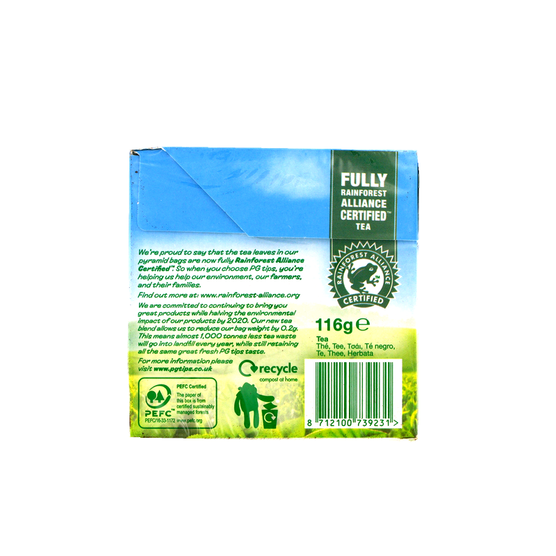 Thé indien PG Tips 40 sachets 125g Royaume-Uni