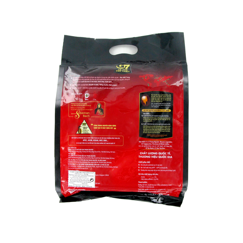 Café crème solube G7 Trung Nguyên 3/1 instantané 50x16g - Vietnam - Par avion