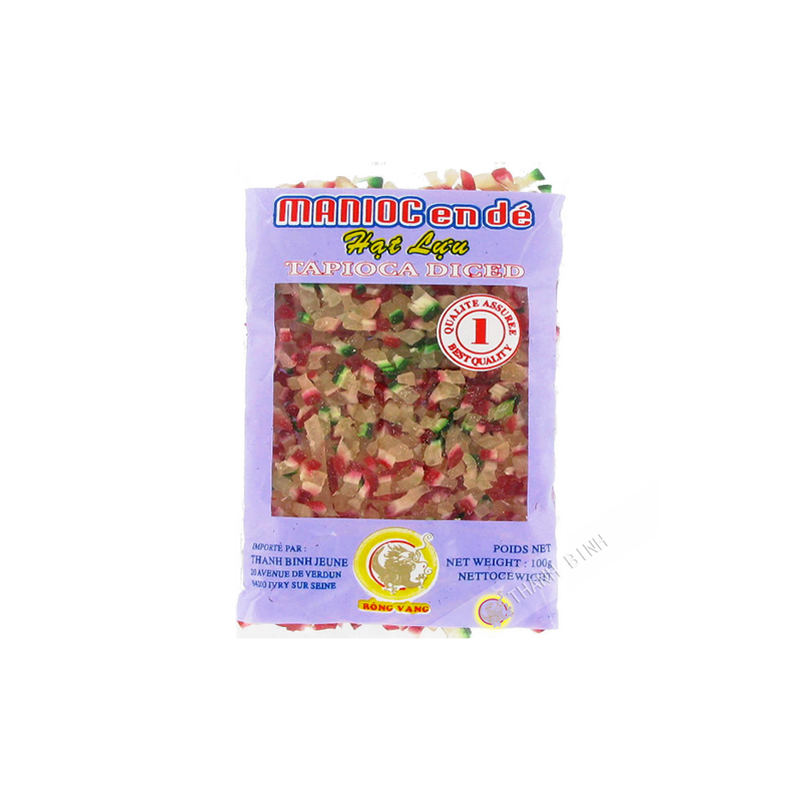 Pomegranate tapioca diced DRAGON GOLD 100g Vietnam
