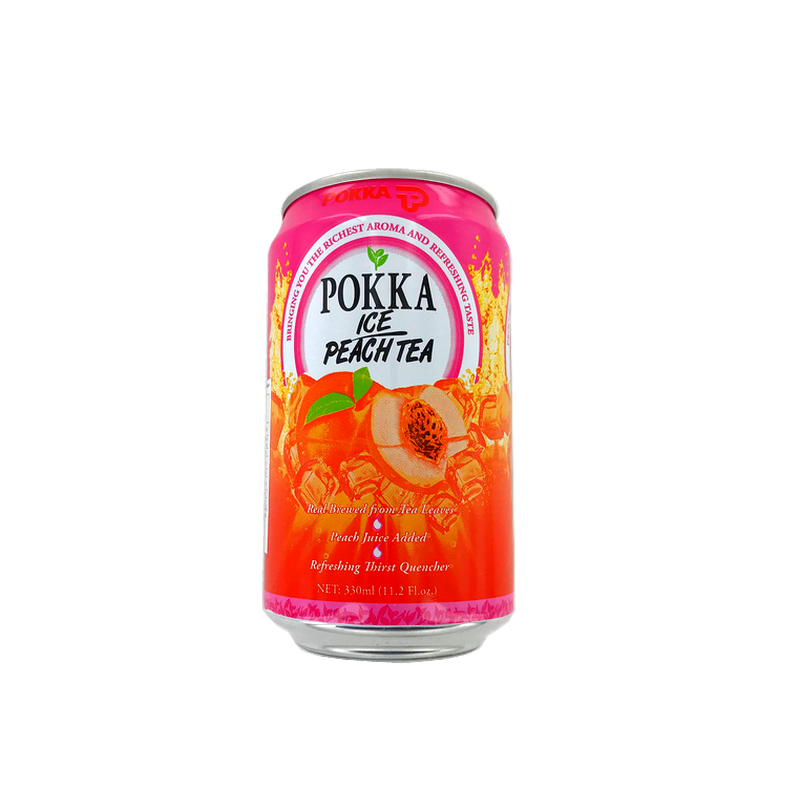 Boisson thé glacé à la pêche POKKA 330ml Singapour