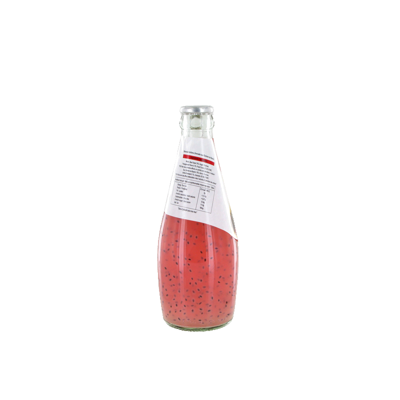 Boisson aux graines de basilic grenade 290ml Thailande