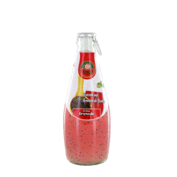 Boisson aux graines de basilic grenade 290ml Thailande