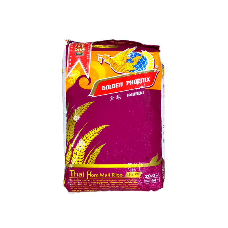 Riz long parfumé Golden Phoenix 20kgs Thailande Riz long parfumé Golden Phoenix 20kgs Thailande