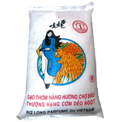 Riz long parfumé sans résidus de pesticides JEUNE FILLE variété ST24 18kgs Vietnam 2020