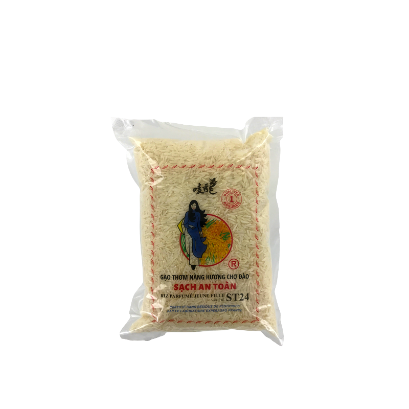 Riz long parfumé sans résidus de pesticides JEUNE FILLE variété ST24 1kg Vietnam