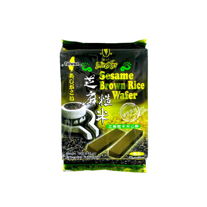 Gaufrette au sésame MIC'S MINCHER 190g Taiwan Gaufrette au sésame MIC'S MINCHER 190g Taiwan