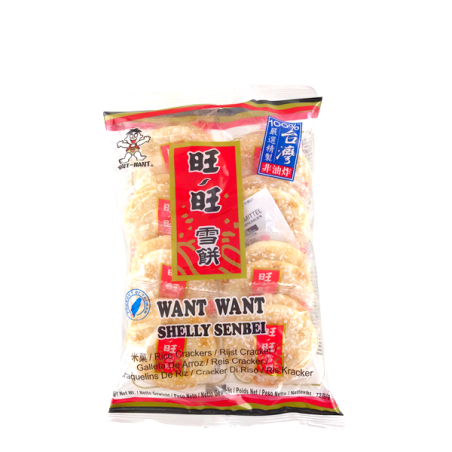 Shelly senbei rice cracker WANT WANT 72g Taiwan