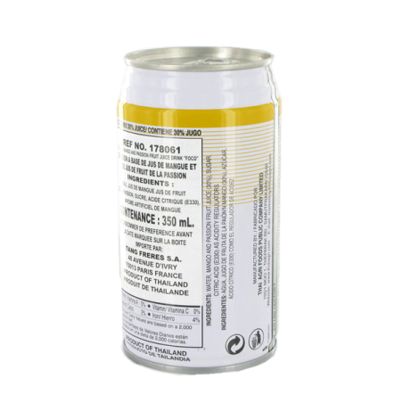 Mango juice & fruit passion FOCO 350ml Thailand