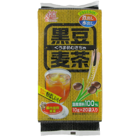 El té de cebada con negro de soja SANEI 200g de Japón