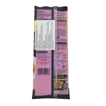 Pasta de soba de trigo sarraceno 100% YAMAMOTO 200g Japón