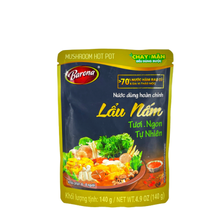 Base bouillon fondu champignon BARONA 40x140g Vietnam
