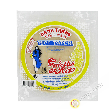 Papel de arroz 18cm para las fna FEUNE HIJA 400g de Vietnam