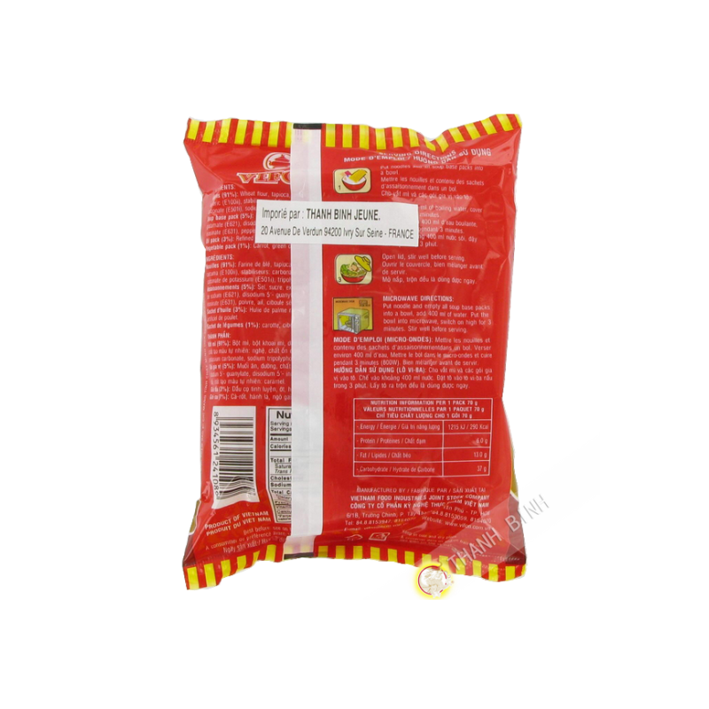 Suppe, nudel-hühnchen-curry VIFON Vietnam 70g