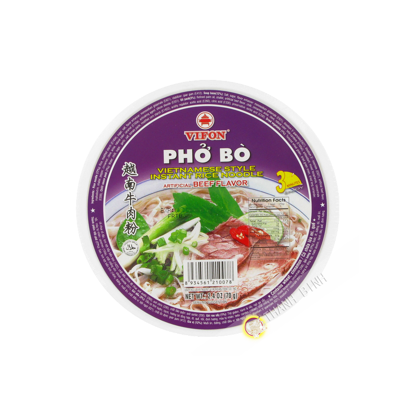 Soup pho beef bowl VIFON 70g Vietnam