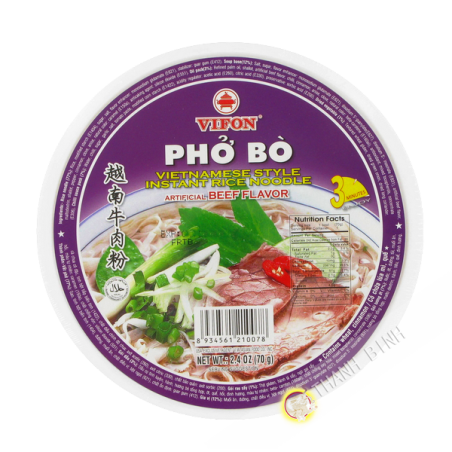 Soupe pho boeuf en bol VIFON 3x12x70g Vietnam