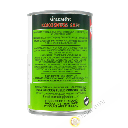 Juice coconut natural AROY-D 400ml Thailand