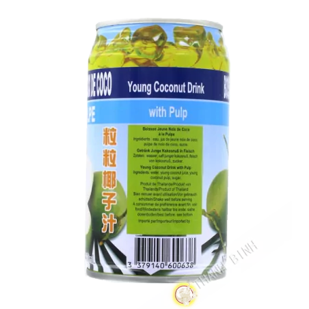 Jugo de jóvenes de coco para la puple FOCO de 330 ml Tailandia