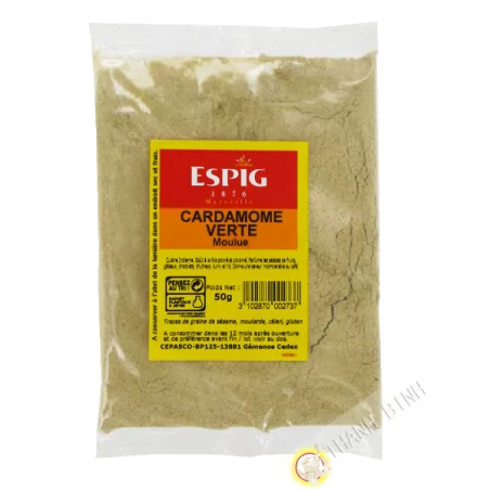 Cardamom green ground ESPIG 50g France