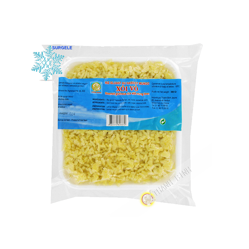 Steamed glutinous rice with mung bean DRAGON OR 300g - FROZEN