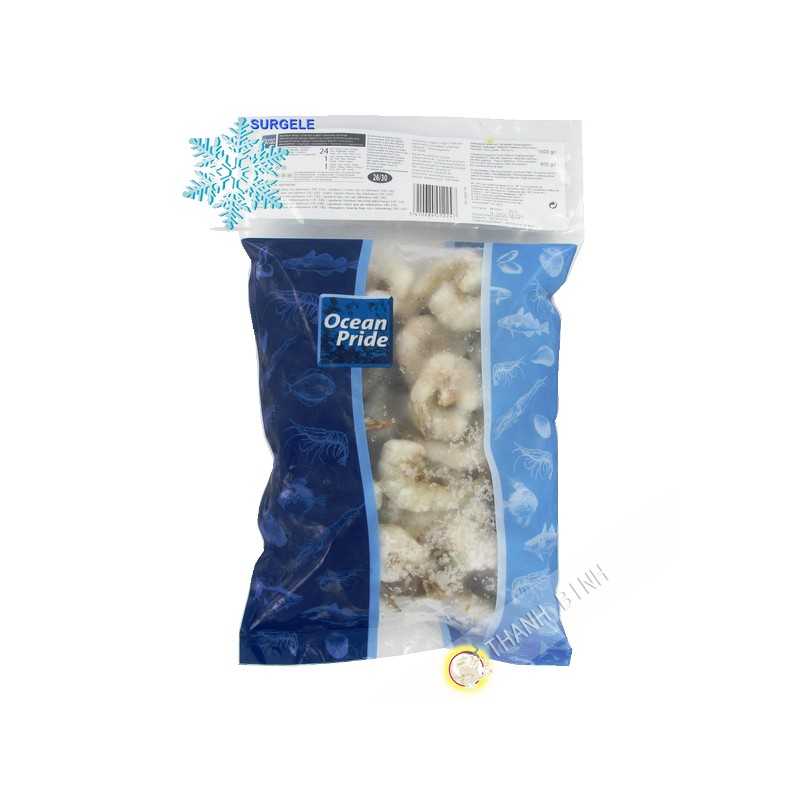 Queue crevette 26/30 non décortiqué 800g
