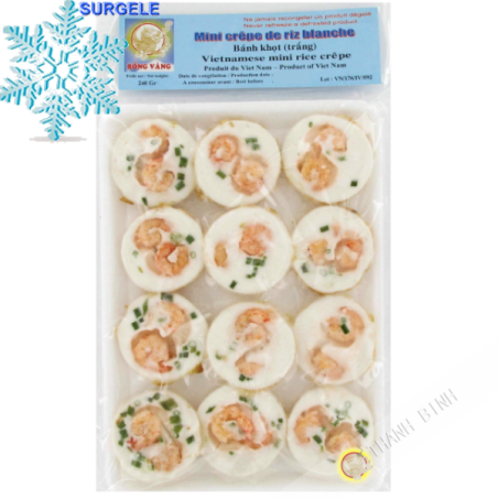 Mini crêpe de riz blanc banh khot DRAGON OR 20x300g - SURGELES