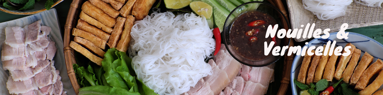 Nouilles, pâtes, Vermicelles asiatique exotique